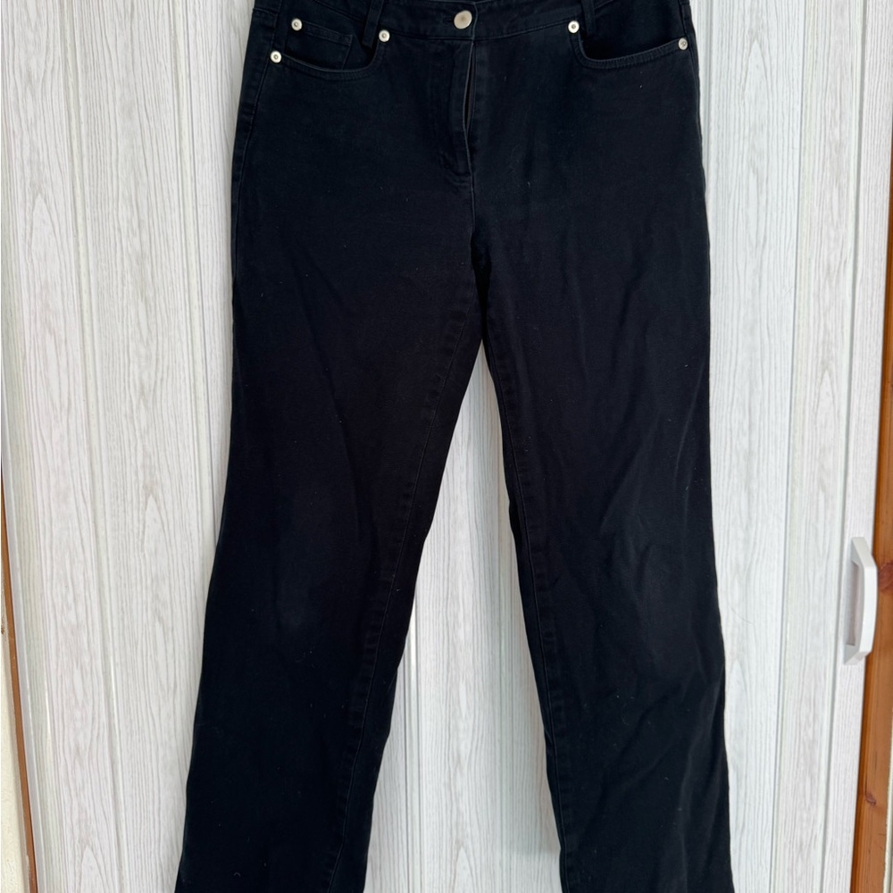 Saks Fifth Avenue Black Flare Jeans